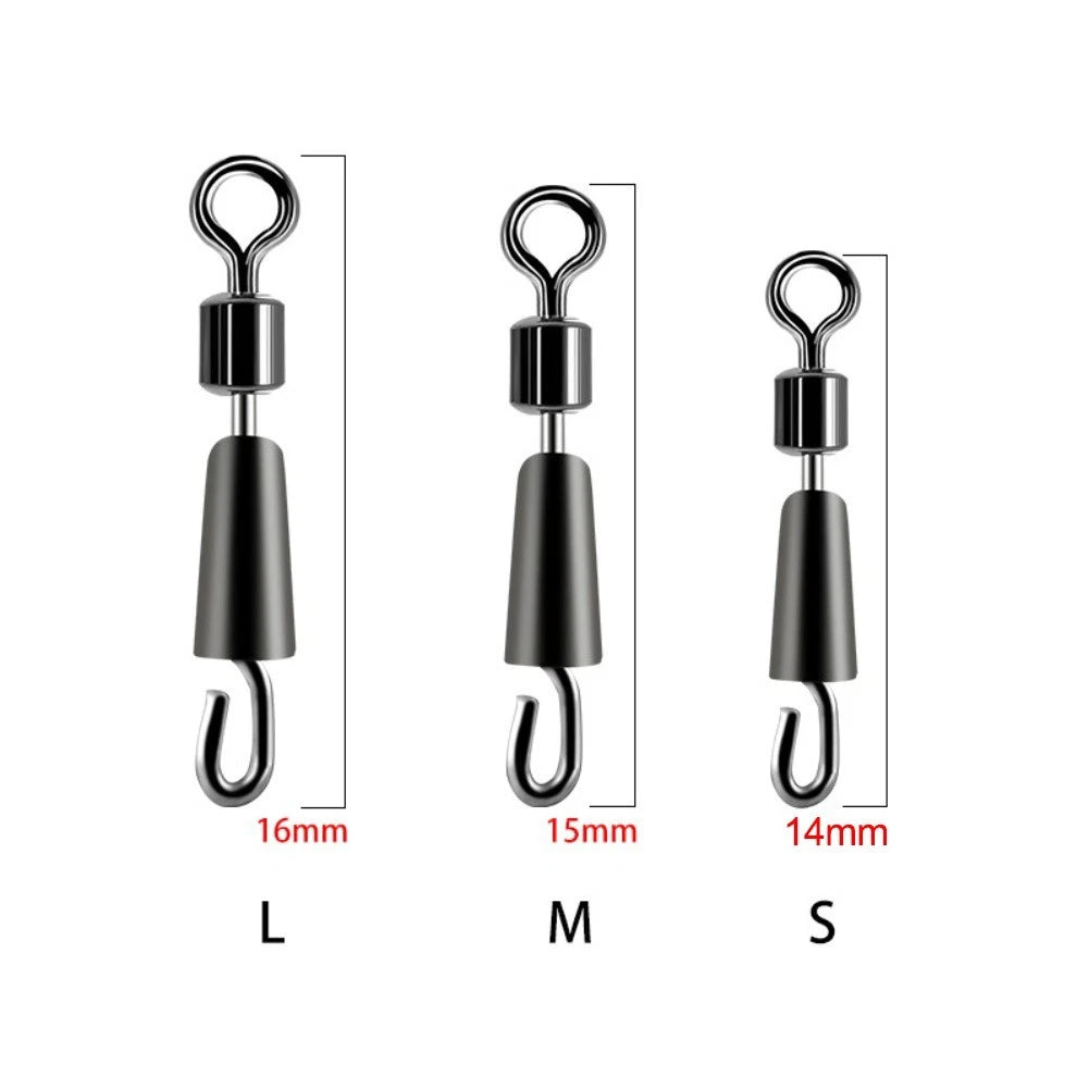 20-Piece Fishing Connectors for Quick Change Tackle Bait Rings