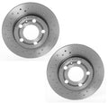 Set of 2 Brembo Xtra Rear Drilled Coated Brake Disc Rotors for Audi TT (2000–2015)