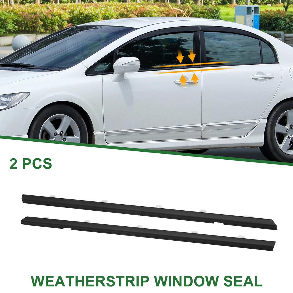 2pcs Rear Weatherstrip Window Seal No. 72950TR0A01 for Honda Civic 