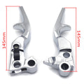 Chrome Skull Shorty Brake Clutch Levers for Harley XL (1996–2003), Softail (1996–2012), Touring (1996–2007)