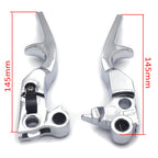 Chrome Skull Shorty Brake Clutch Levers for Harley XL (1996–2003), Softail (1996–2012), Touring (1996–2007)