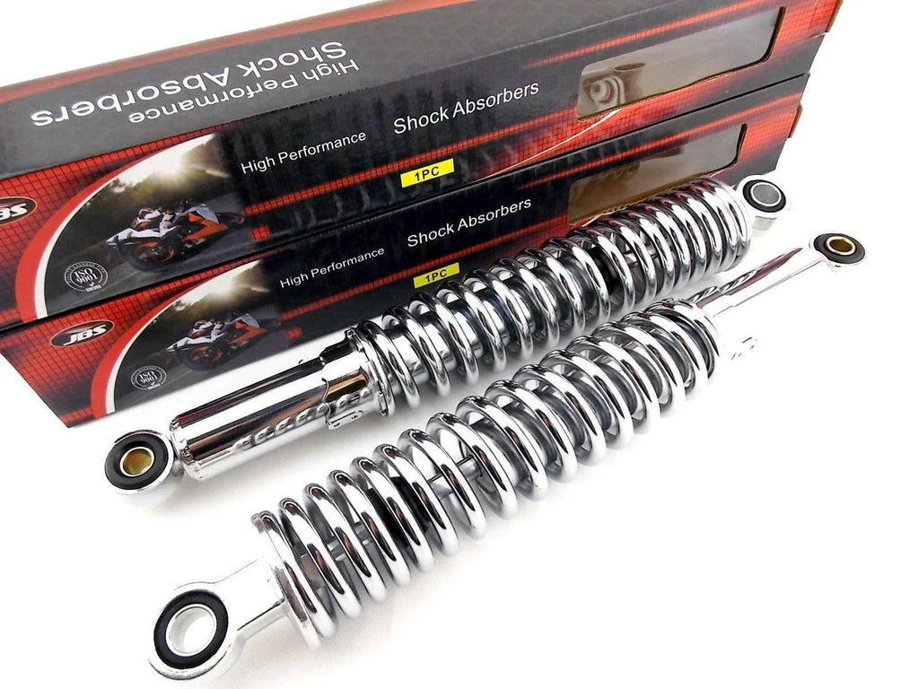 350mm JBS Chrome Rear Motorcycle Shock Absorbers for NC