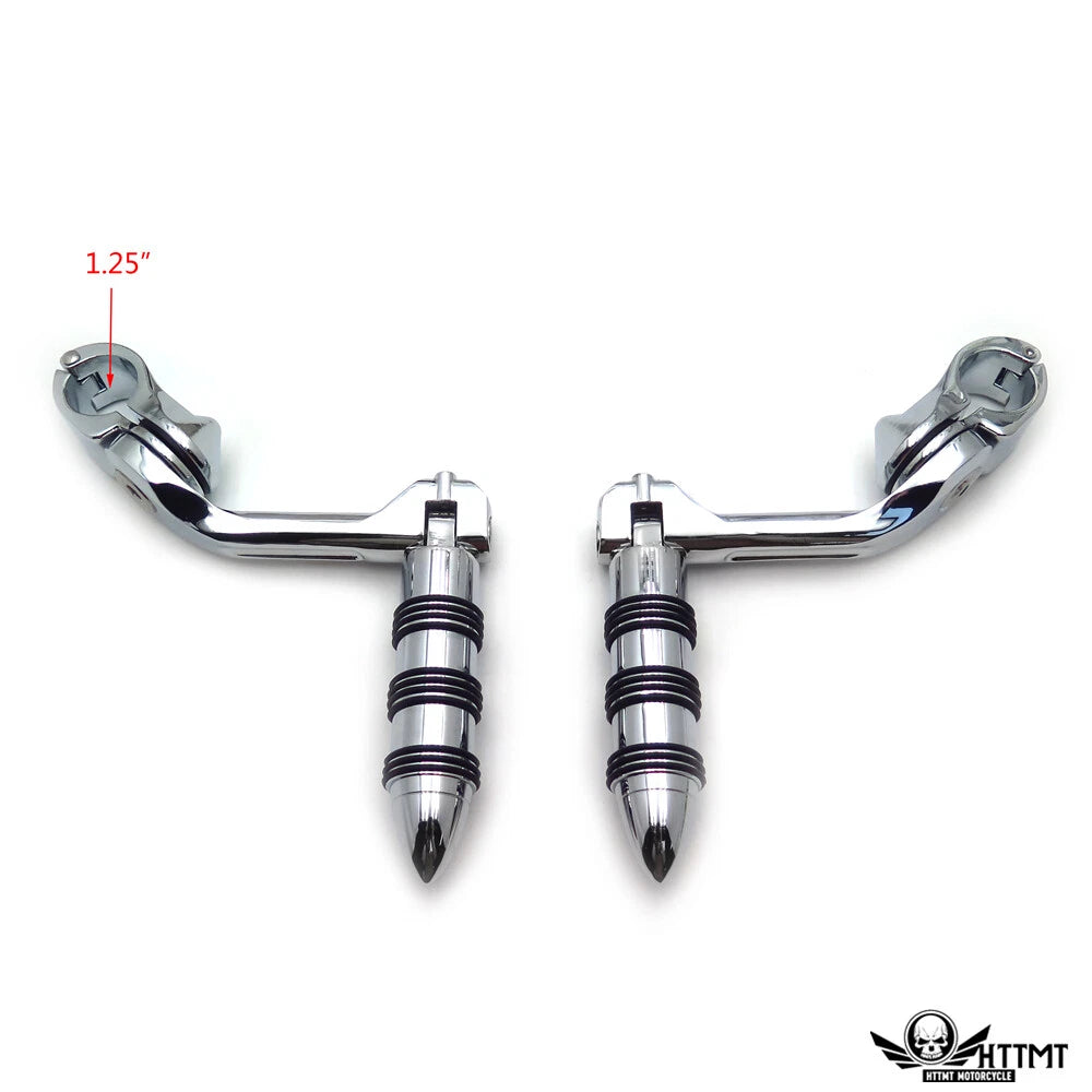 Chrome O Ring Foot Peg Kit 1.25" 32mm for Honda Magna VF750 VF1100 (1982–2003)