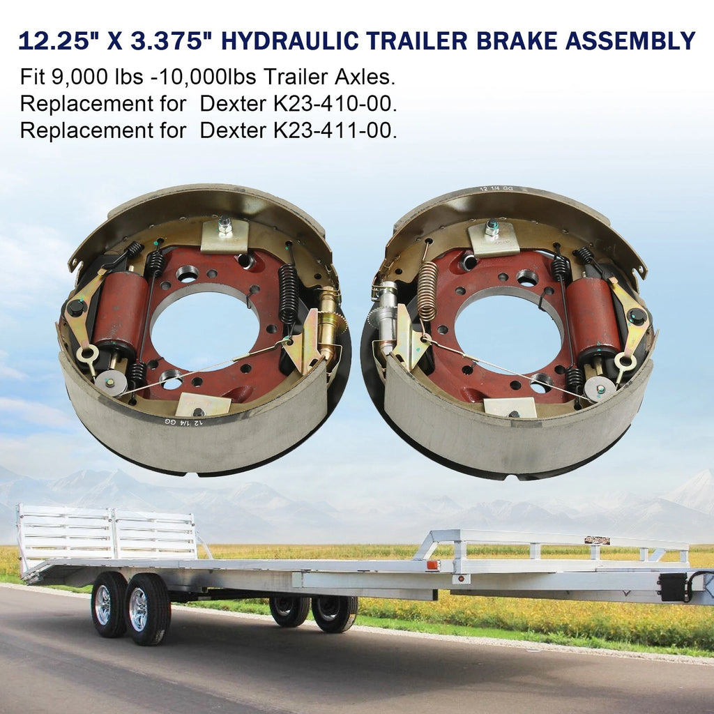 Hydraulic Brakes for Dexter 9K 10K Trailer Axles (Fits 23-410 23-411)