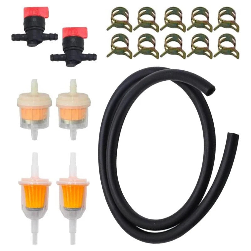 Carburetor Kit Set for - Fuel Line, Filters, Valves, Clamps