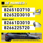 2pc Chrome Exterior Door Handle for Hyundai Tucson (2016–2021)