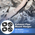 Set of 4 Exhaust Pipe Mount Hangers for BMW 3 5 6 7 Series (18211177708)