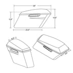 Saddle Bags with Brackets for Harley Heritage Softail (1984–2017)