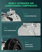 A/C Compressor for Hyundai XG350 (2002–2005) & Kia Amanti 3.5L (2005–2006)