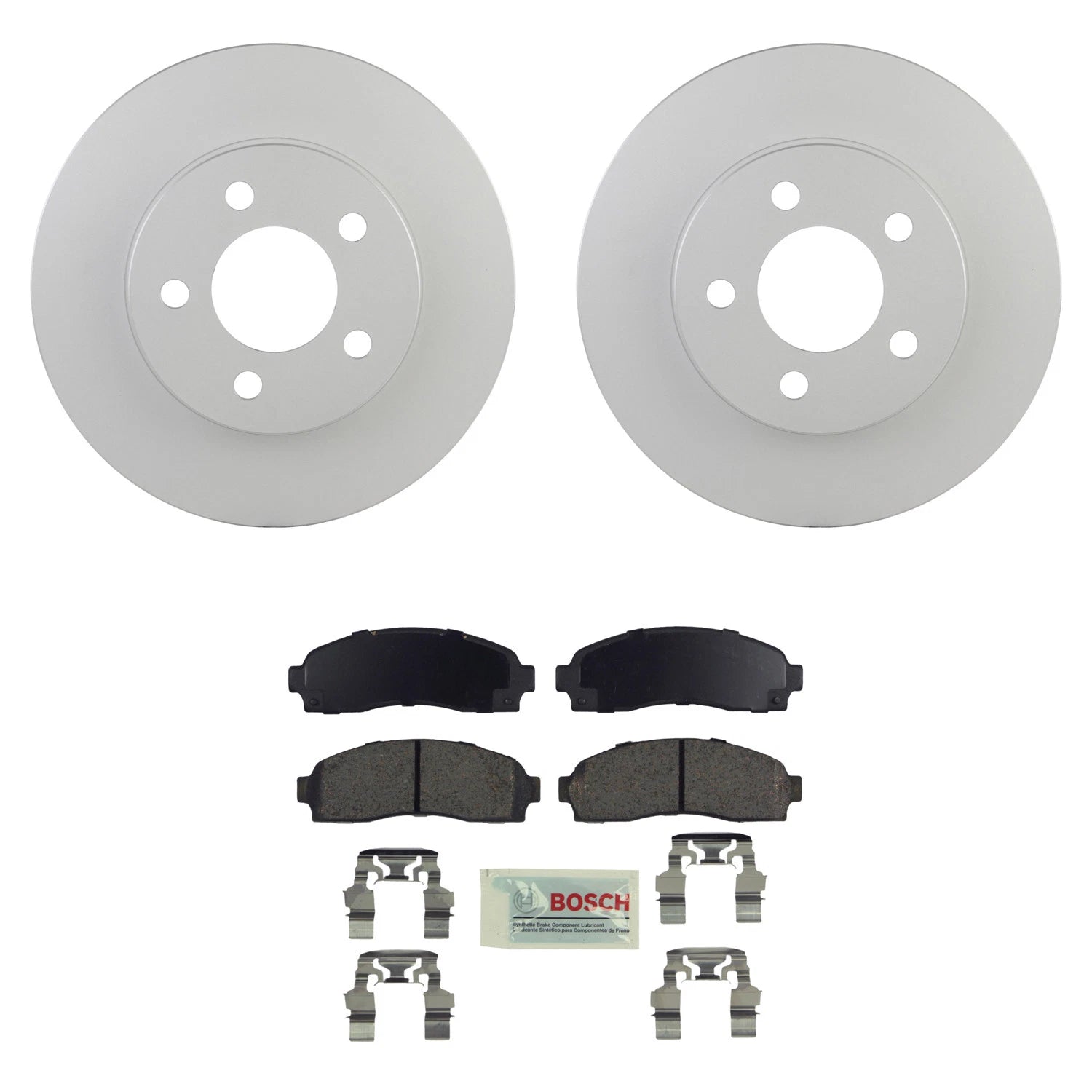 Front Rotors & Blue Ceramic Disc Brake Pad Kit for Ford Explorer (1991–2001)