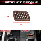 Peach Wood Look Inner Center Dash Side AC Vent Trim for Honda CR-V (2017-2022)