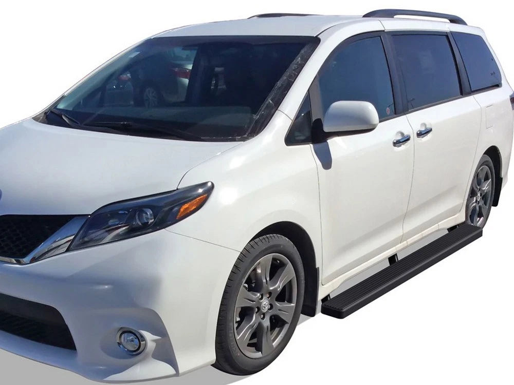 5" Matte Black Running Boards for Toyota Sienna (2011-2020)