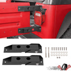 Set of 2 Rear Tailgate Door Hinge Mounting Brackets for Jeep Wrangler TJ (1997–2006)