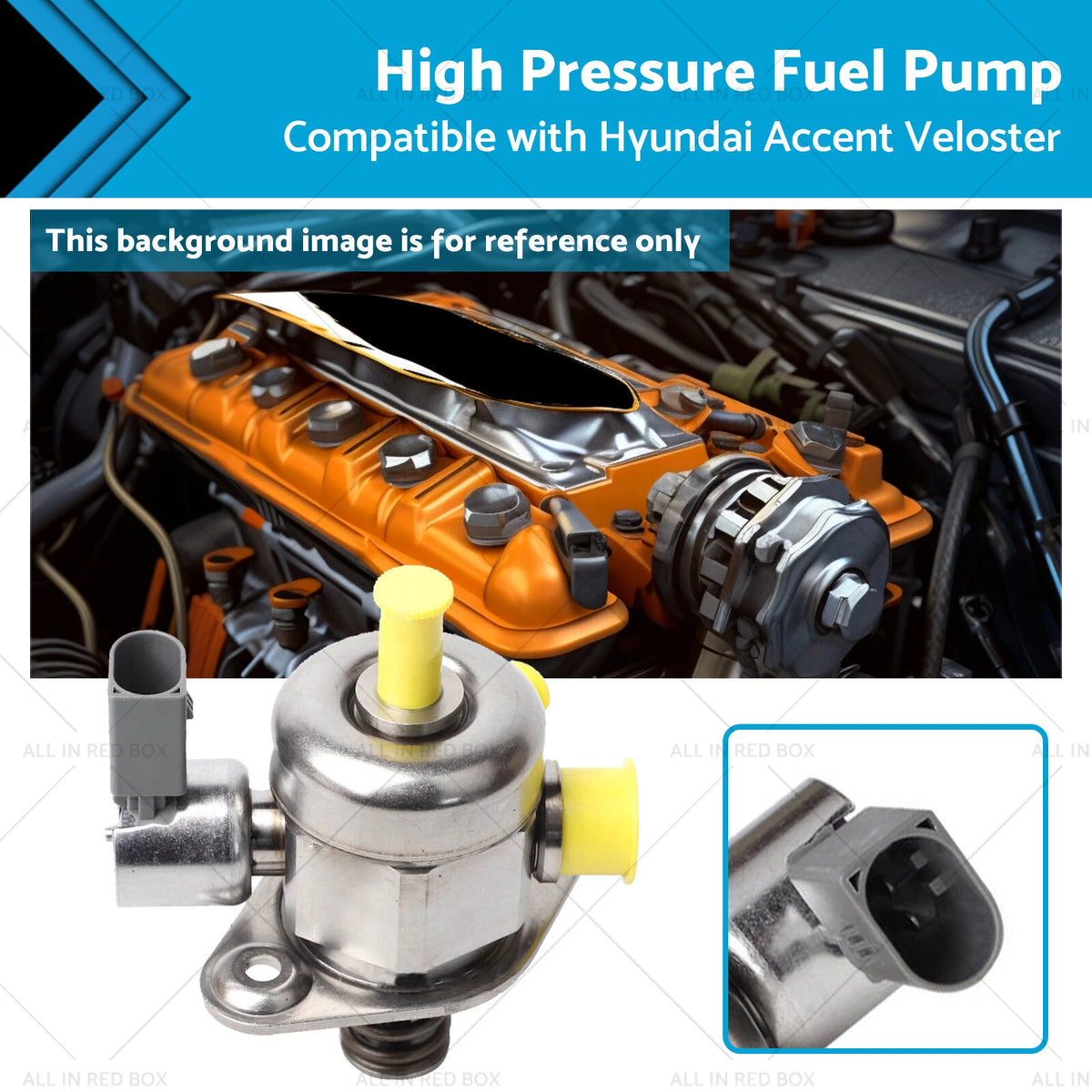 High Pressure Fuel Pump for Hyundai Accent Veloster Kia Rio 1.6L (2012–2017)