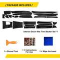 3D Carbon Fiber Decor Kit Trim Stickers for BMW X5/X6 E70/E71 (2008–2014)