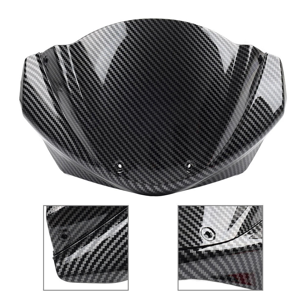 Upper Front Cowl Nose Fairing + Windshield for Ducati Monster 696 796 1100 (2008–2014)