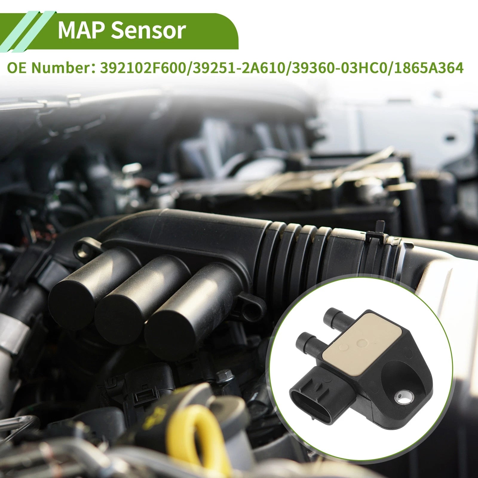 Manifold Absolute Pressure Sensor for Hyundai Ioniq (2016–2022) No.392102F600