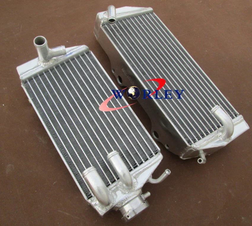Aluminum Radiator + Red Silicone Hose for Suzuki RMZ450 (2005)