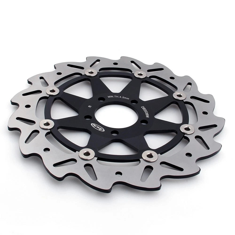 Pair Front Brake Disc Rotors for Kawasaki ZX-6R ZX600 ZX636 (1995–2002)