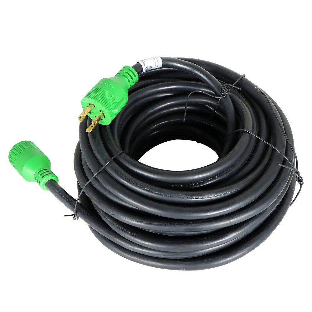 30 Amp Generator Extension Cord for NEMA L14-30P to L14-30R (40/50/75/100FT)