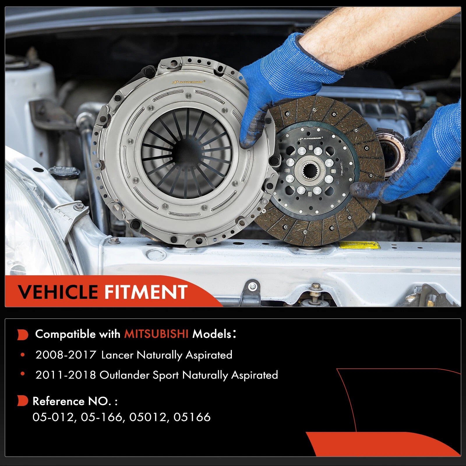 Clutch Kit for Mitsubishi Lancer (2008-2017) 2.0L 2.4L