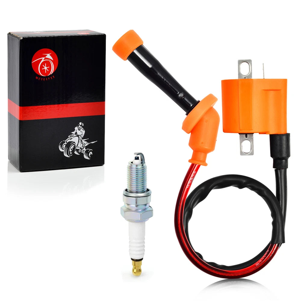 Ignition Coil & Spark Plug for Yamaha YFM350FW Big Bear 350 (1989–1999)