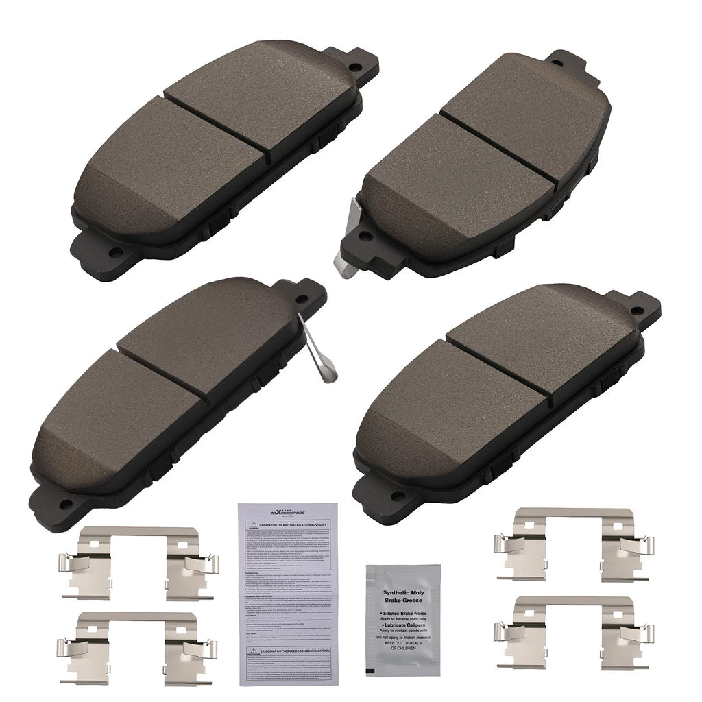 Set of 4 Front Ceramic Brake Pads for Honda Accord (2013–2023) D1654