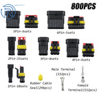 800 Pcs Waterproof Electrical Wire Connectors Plug Kit (Universal)