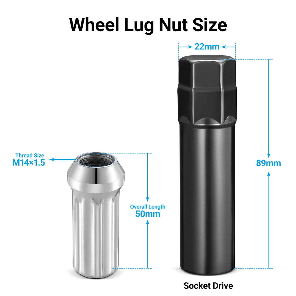 Epoch Spline Lug Nut with Key for Ford Super Duty (2011–2024)