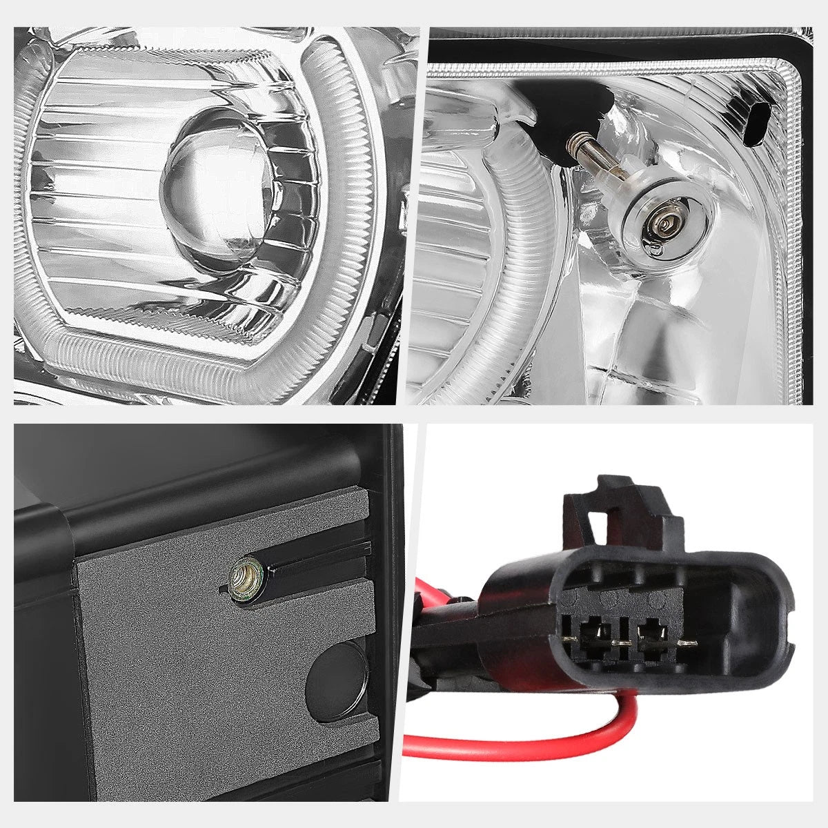 LED Halo Projector Fog Lights for Volvo VN VNL 300 400 430 740 760 (2003–2017)