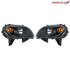 Set of 2 Halogen Headlights for Chevy HHR (2006–2011) Black Housing Clear