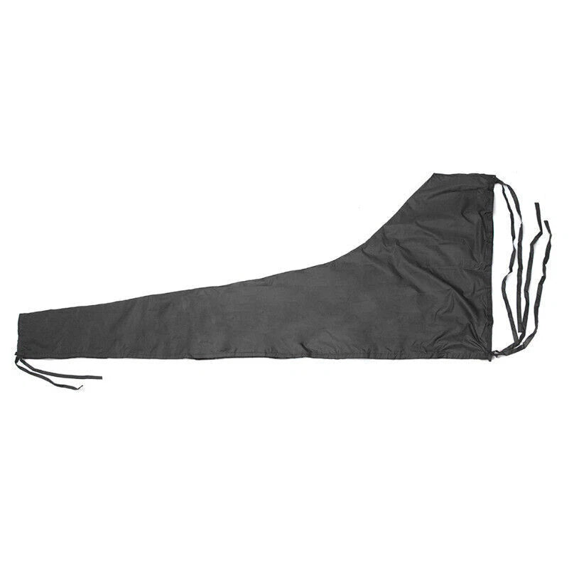 Sail Cover for Boat (9-13ft) - Waterproof Black Mainsail Boom Cover