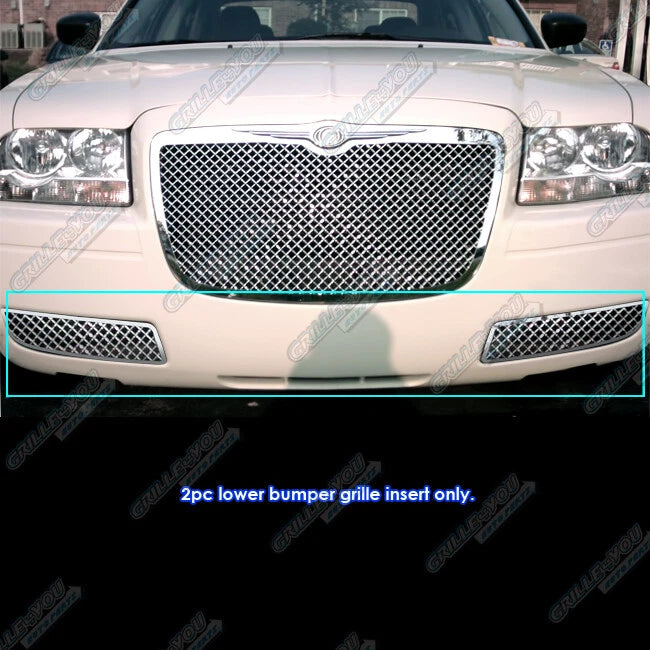 Stainless Chrome Mesh Front Grille Insert for Chrysler 300 (2005–2010)