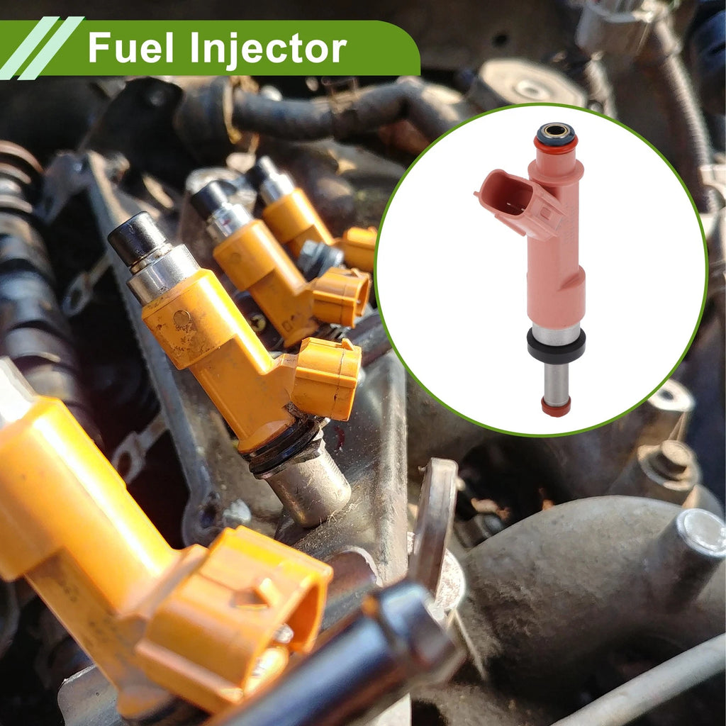 Fuel Injector for Toyota Corolla 2RZ-FE (2009–2013) 1 Pcs Pink Silver Tone