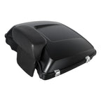 Matt Black Razor Trunk Backrest Mount Rack for Harley Fatboy FLSTF (2008–2017)