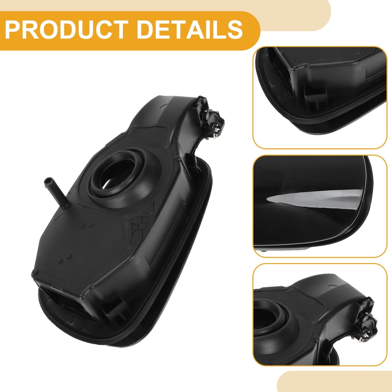 Fuel Tank Door Cap for Mercedes-Benz W205 (2014–2021) Fuel Filler Flap Black