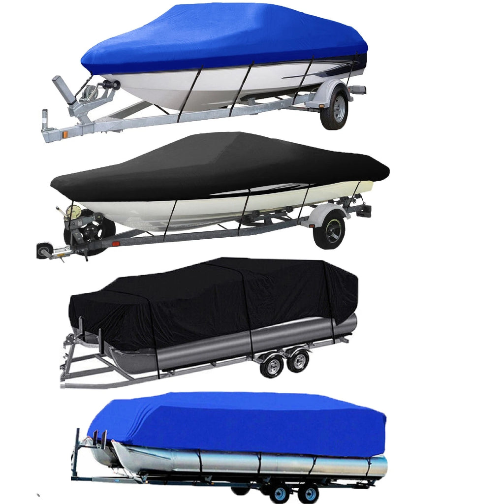 Boat Cover for Pontoon Deck Runabout (21-24ft) Waterproof Heavy Duty