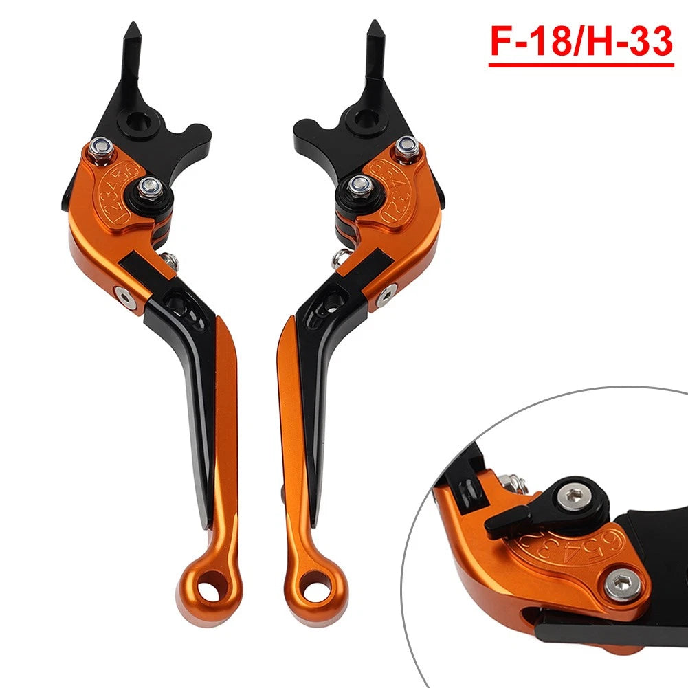 Folding Extendable Brake Clutch Levers for Honda CB1100 (2013–2020) - Orange