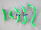 Aluminum Radiator + Red Silicone Hose for Kawasaki KDX200 KDX220 (1995-2006)