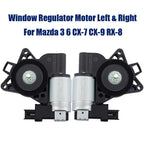 Window Regulator Motor  Front Left & Right for Mazda 3 6 CX-7 CX-9 RX-8 (2003-2009)