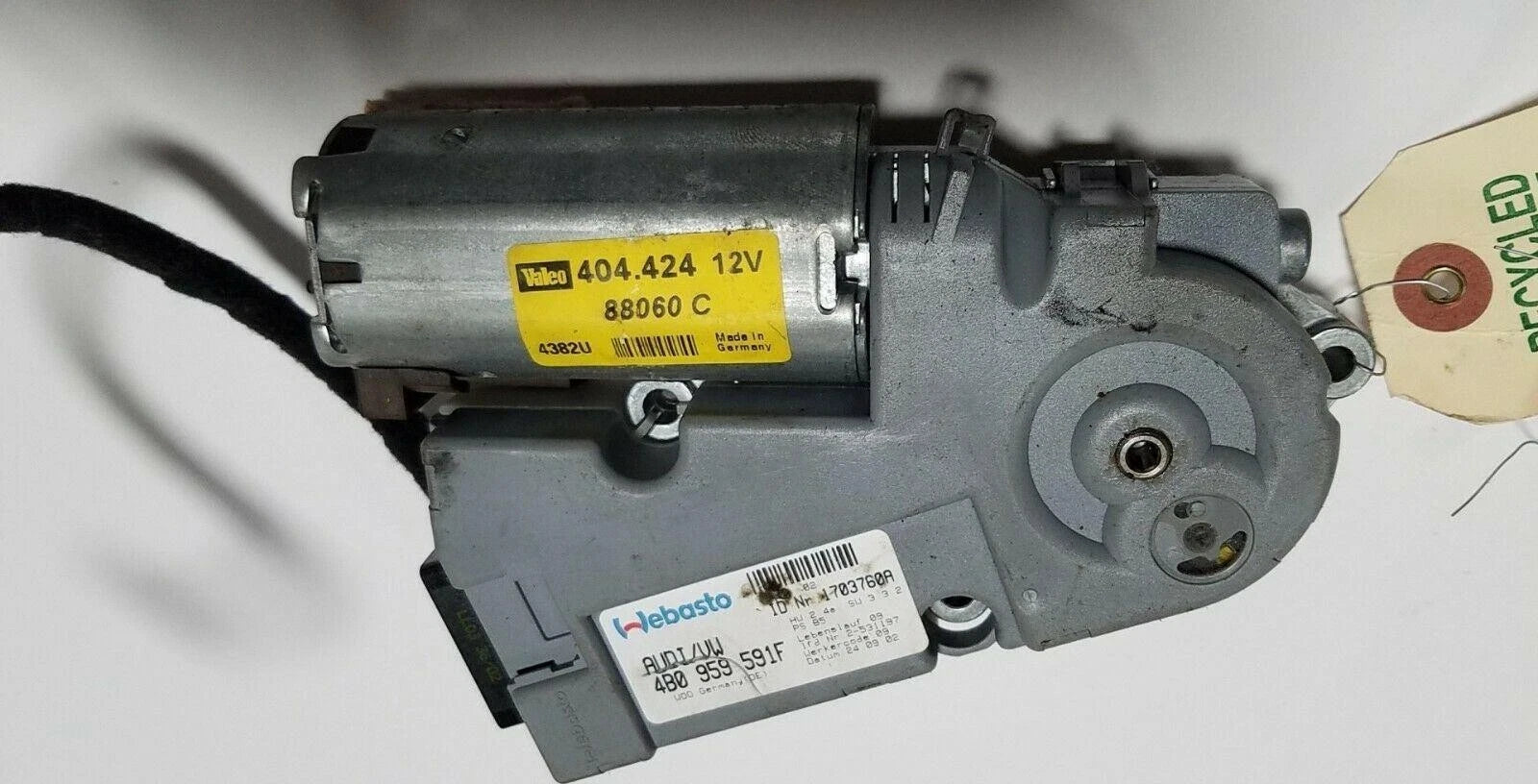 Sunroof Motor for Audi A6 S6 (2003–2004) 4B0959591F 4B0959591G