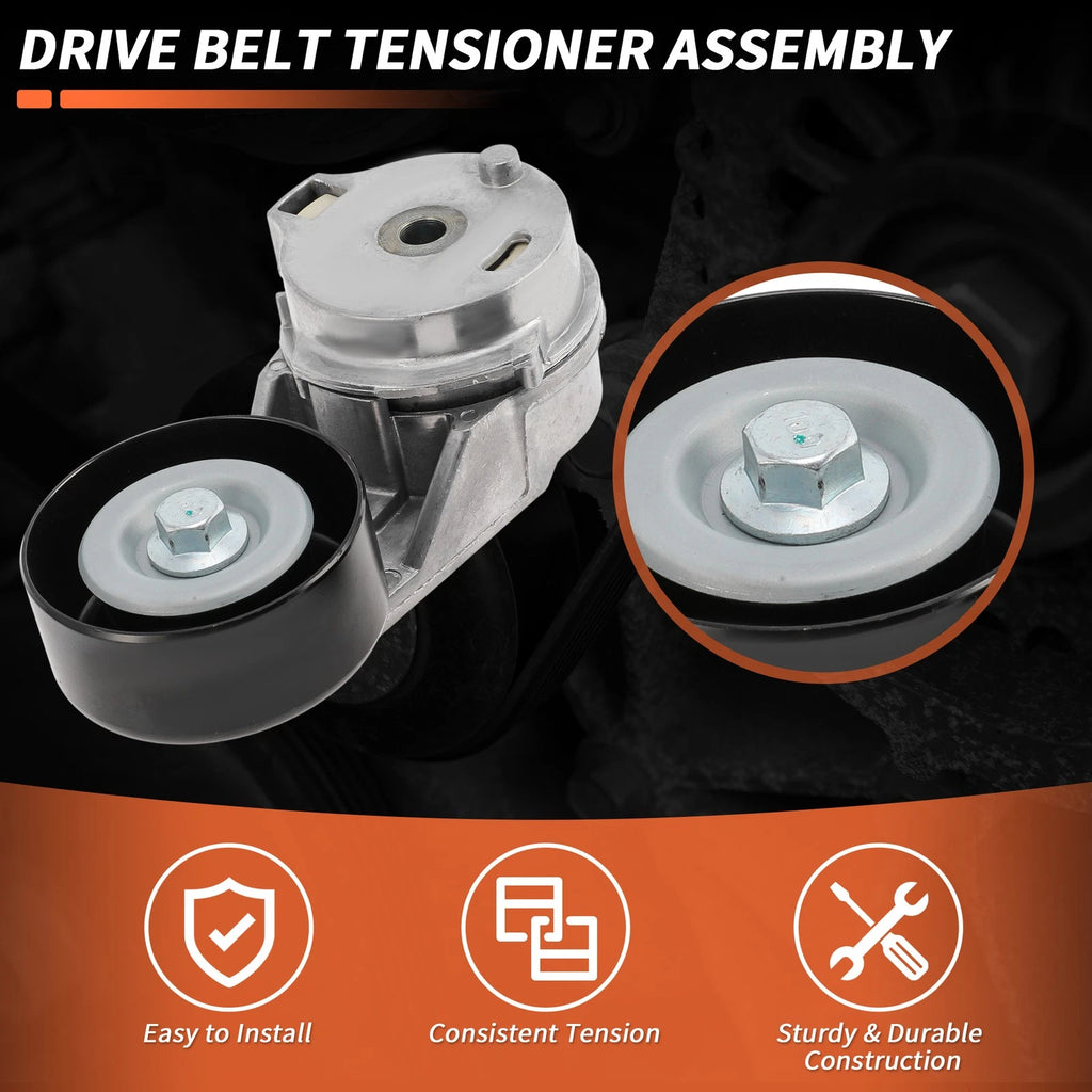 Set of 1 Drive Belt Tensioner Kit for Chevy Trailblazer 4.2L L6 (2002–2009) 12573024