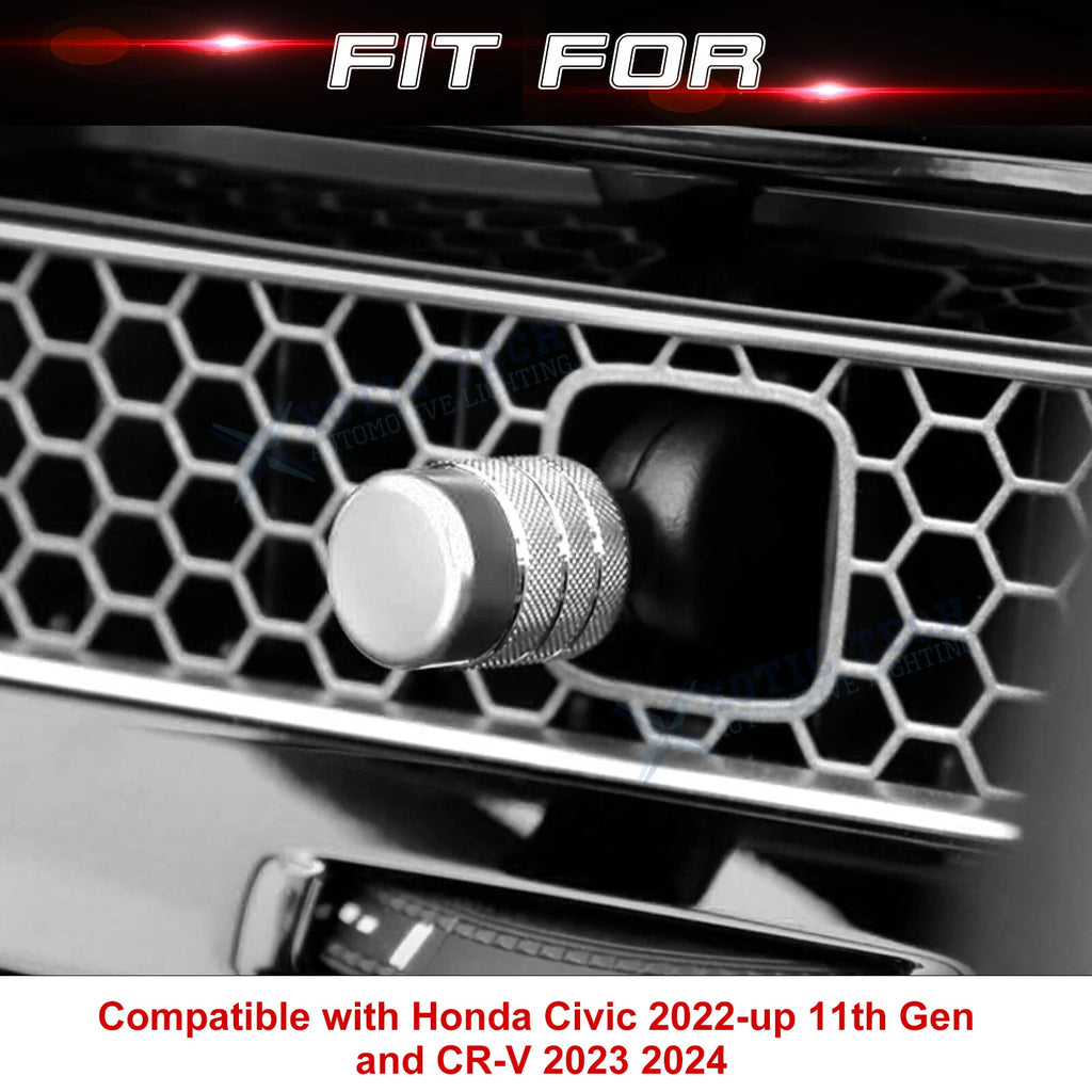 Console AC Air Outlet Knob Overlay Trim for Honda Civic (2023-2024)