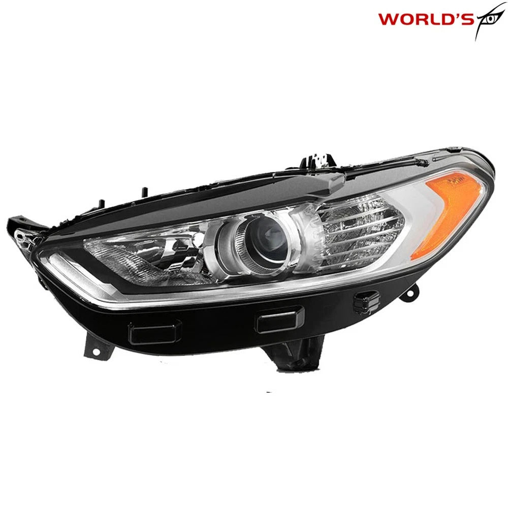 Front Halogen Headlight for Ford Fusion (2013–2016) Chrome Left Side