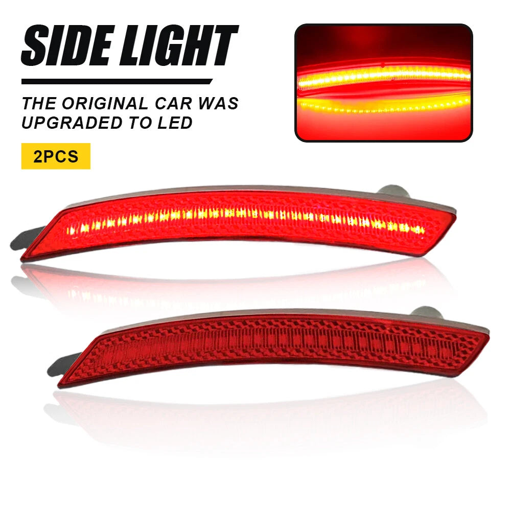 2X LED Red Rear Side Marker Lights for MINI Cooper (2002–2023)