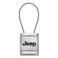Satin-Chrome Cable Keychain KCC.JEE - Officially Licensed for Jeep