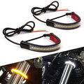 2X Switchback LED Turn Signal Light Strips for Motorcycle