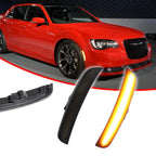 Front Amber LED Side Marker Indicator Lights for Chrysler 300 (2015–2023)