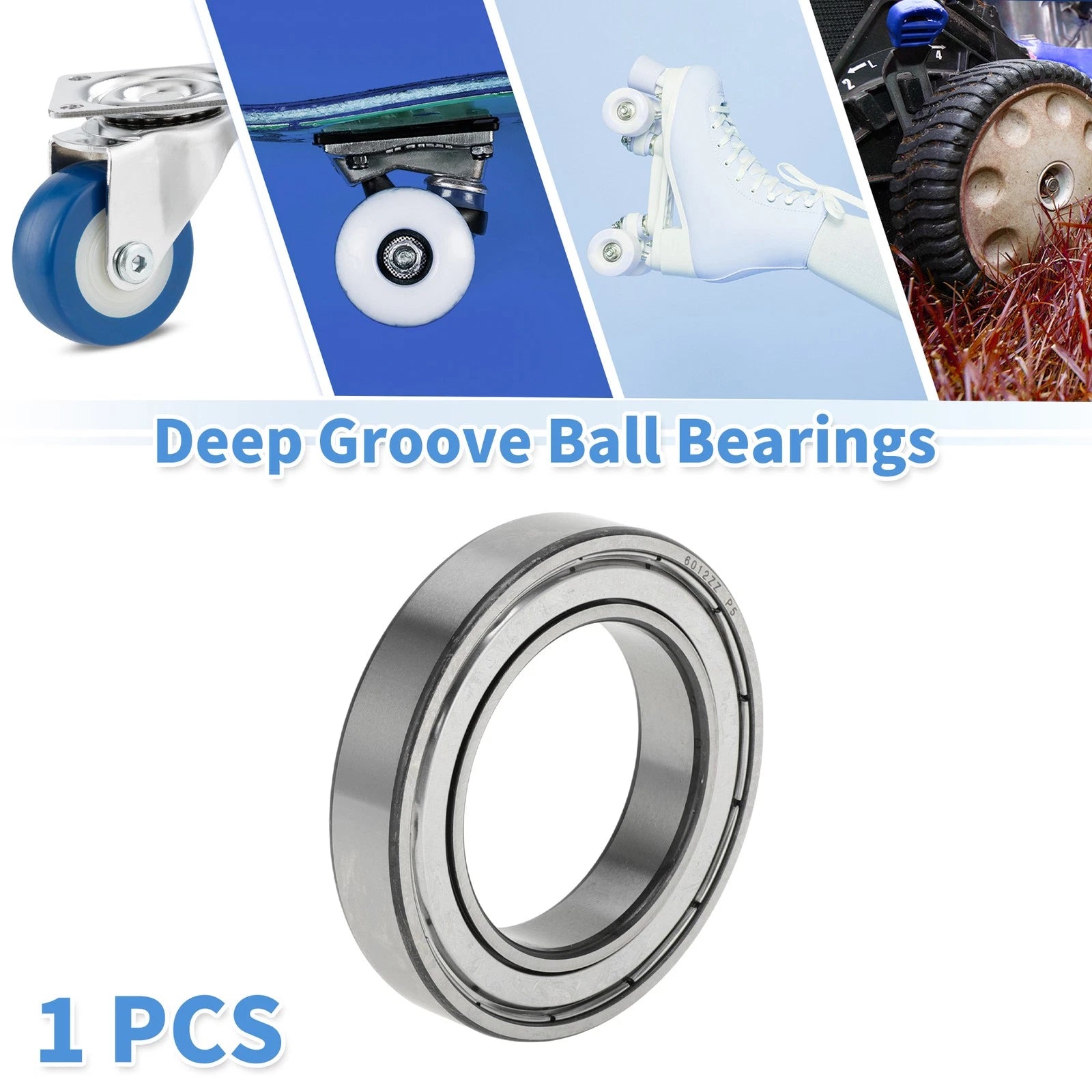 Deep Groove Ball Bearing 6012ZZ for Scooter Skateboard Wheel (P5 60x95x18mm)