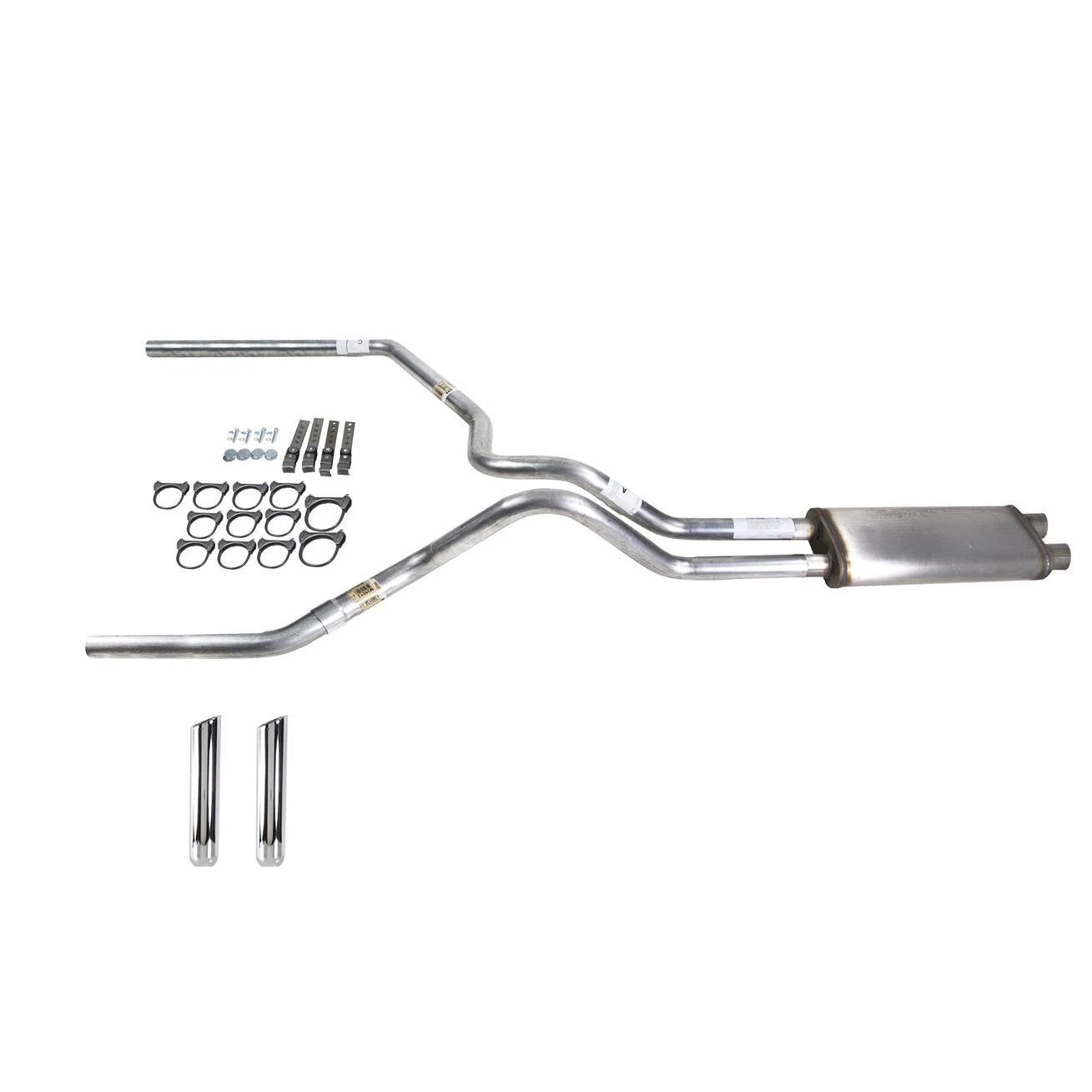 Dual Exhaust Pipe for Tundra (2000–2007) Stainless Steel RW Tip